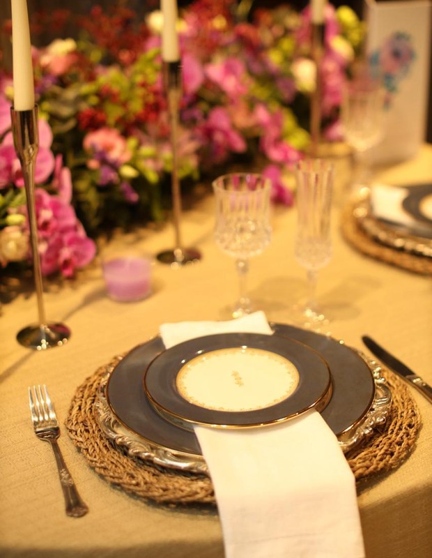 Detalhes do jantar oferecido por Ivy Moraes ao marido (Foto: Rodolfo Santos)