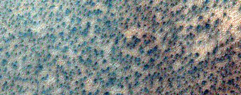 Observando o degelo de Marte (Foto: NASA/JPL/University of Arizona)
