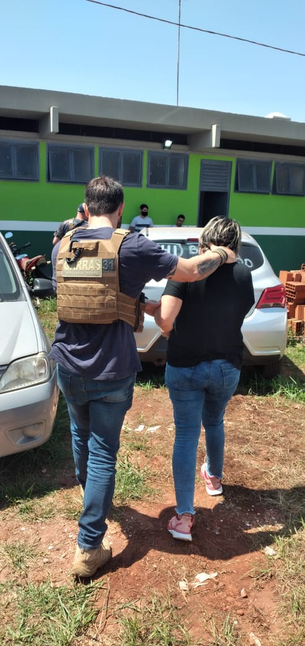 Avó que forjou sequestro dela e do neto de 5 meses foi presa em Ponta Porã (MS) — Foto: Polícia Civil MS/Divulgação