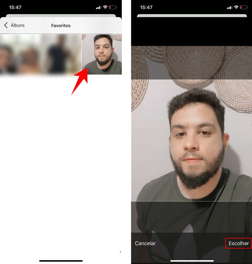 Microsoft Teams permite cortar imagem de perfil para ajustá-la melhor — Foto: Reprodução/Rodrigo Fernandes