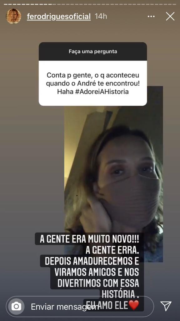 Fernanda Rodrigues fez um post falando sobre a relação com André Marques (Foto: Reprodução/Instagram)
