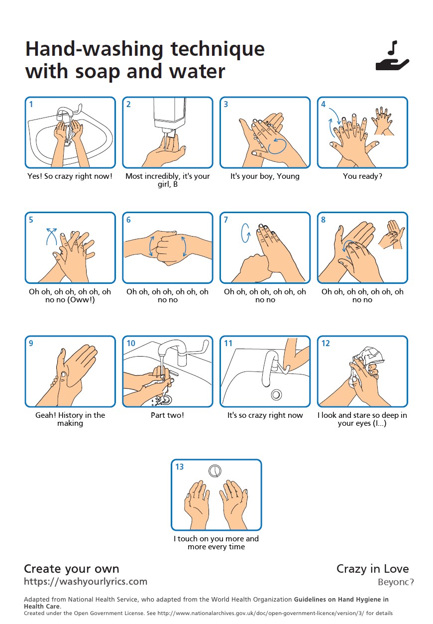 Site ensina a lavar as mãos enquanto você escuta suas músicas prediletas (Foto: Reprodução/ Wash your lyrics)