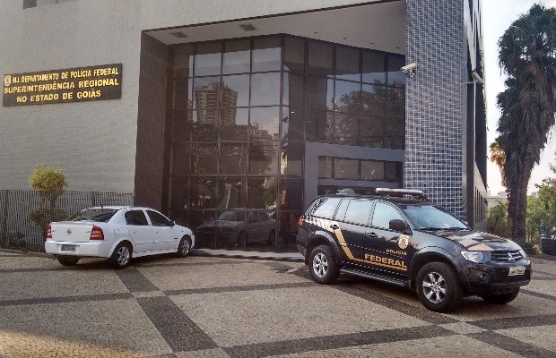 Sede da Polícia Federal em Goiânia, Goiás (Foto: Sílvio Túlio/G1)