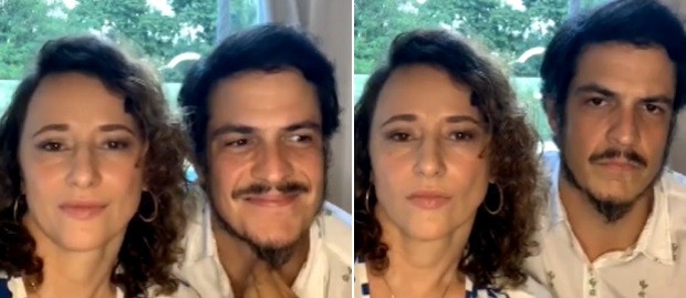 Paula Braun e Mateus Solano participam de live e falam sobre relacionamento (Foto: Reprodução/Instagram)