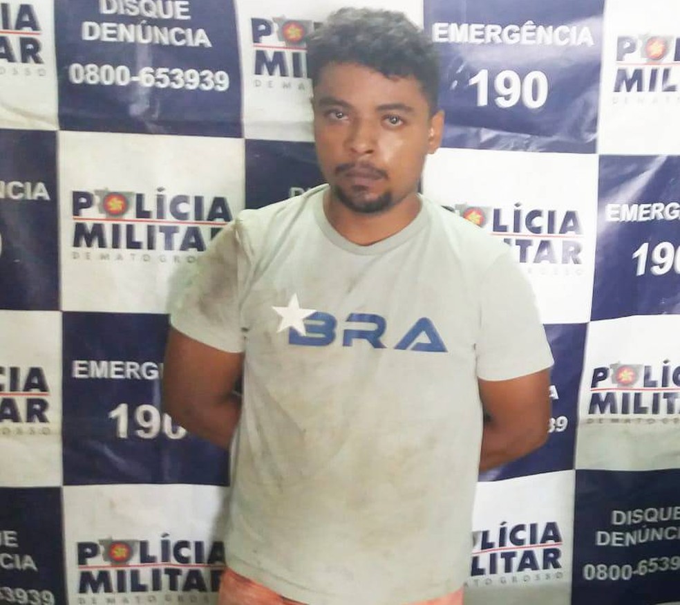 Alexandro Antunes de Oliveira da Silva foi preso em Nobres e negou o estupro Ã¢â‚¬â€ Foto: PolÃƒÂ­cia Militar de Mato Grosso/DivulgaÃƒÂ§ÃƒÂ£o