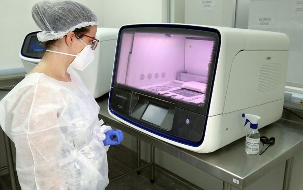 Laboratório Central de Saúde Pública da Bahia (Lacen-BA), que é a terceira maior unidade de vigilância laboratorial do país e classificado na categoria máxima de qualidade pelo Ministério da Saúde Coronavírus Covid-19 — Foto: Divulgação/Sesab