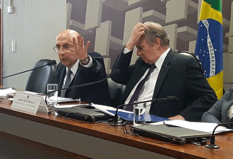 Meirelles respondeu perguntas de senadores em audiência pública (Foto: Alexandro Martello/G1)