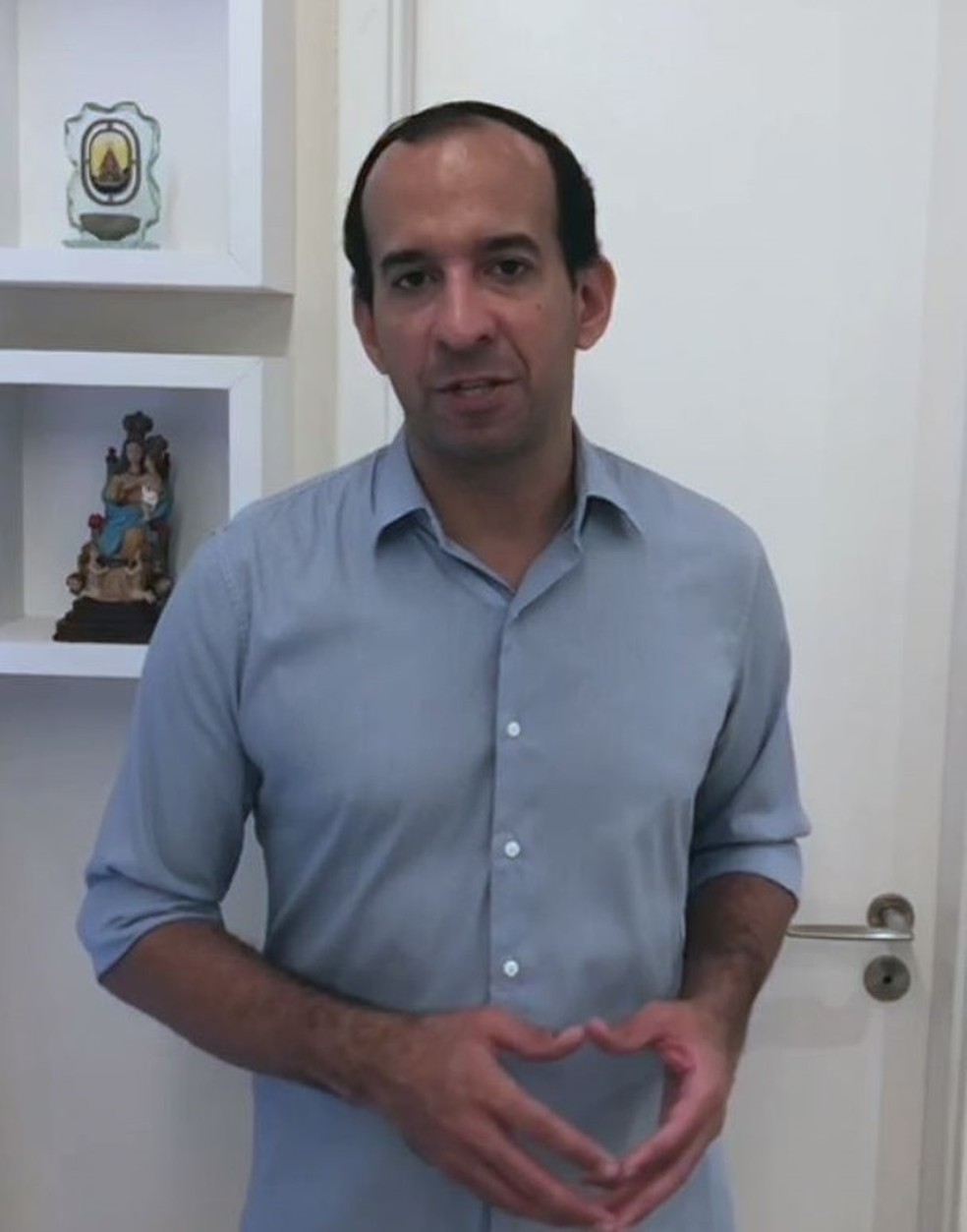 Paulo Alexandre Barbosa anunciou redução de 30% de salário  — Foto: Reprodução