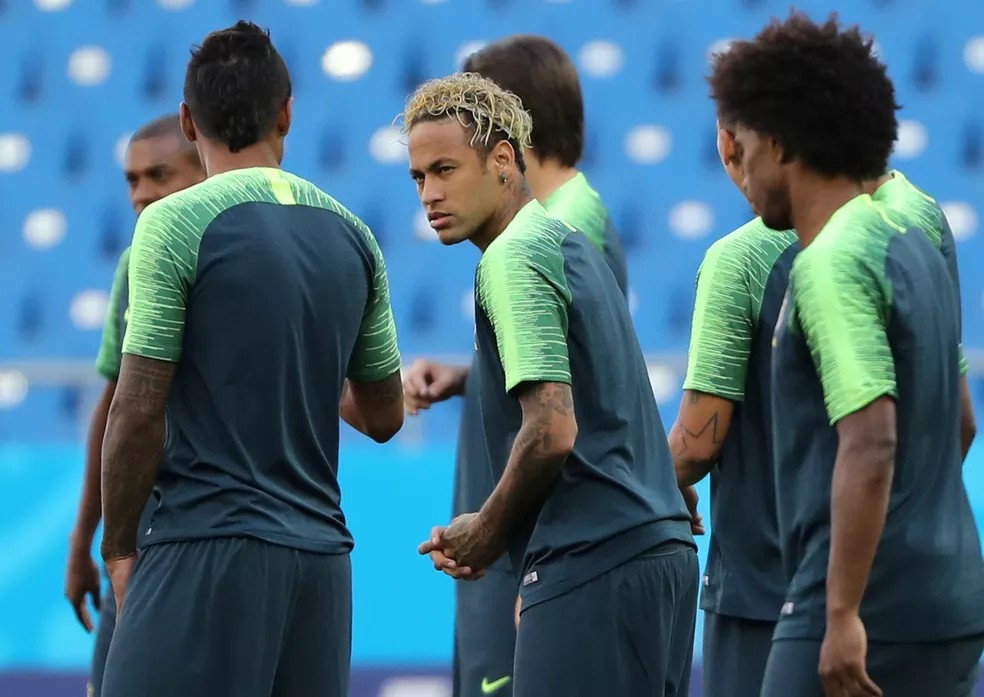 Na estreia da Seleção Brasileira na Copa do Mundo 2018 — Foto: Reuters 