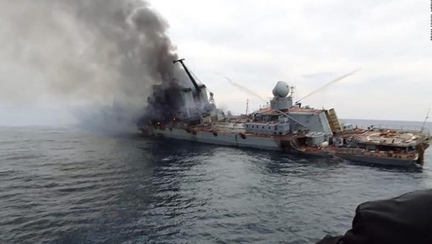 Moskva, navio, navio russo,  (Foto: Reprodução/Redes sociais)