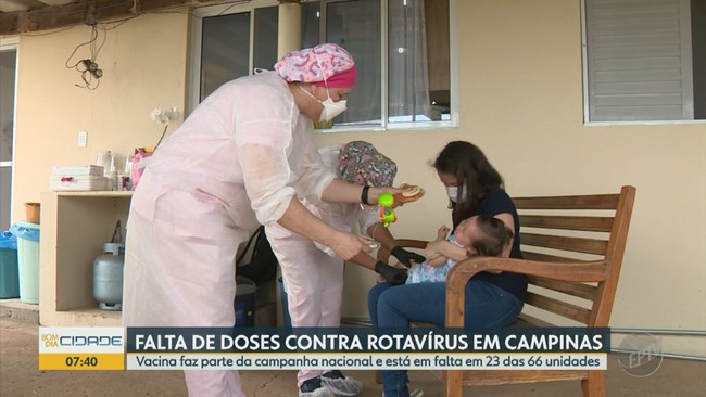 Campinas apresenta estoque insuficiente de doses da vacina contra rotavírus