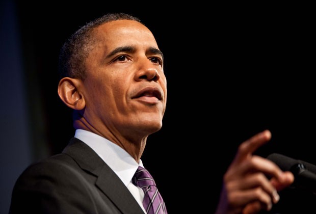 Obama durante evento em Washington nesta sexta-feira (26) (Foto: Nicolas Kamm/AFP)