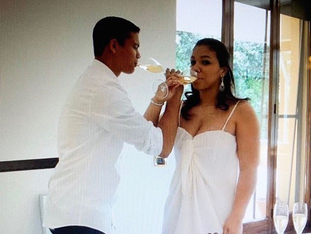 Belle Silva e Thiago Silva: casamento civil em 2010 (Foto: Reprodução / Instagram)