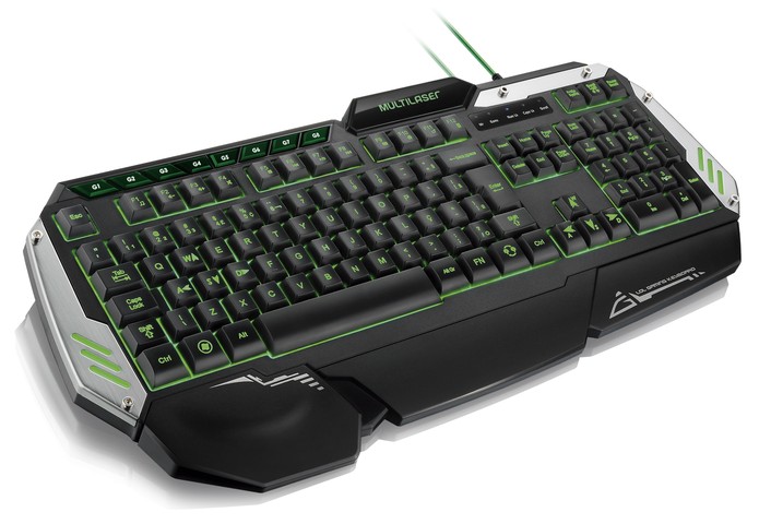Visando estabilidade, o teclado traz peso embutido para que tenha maior firmeza (Foto: Divulgação/Multilaser)