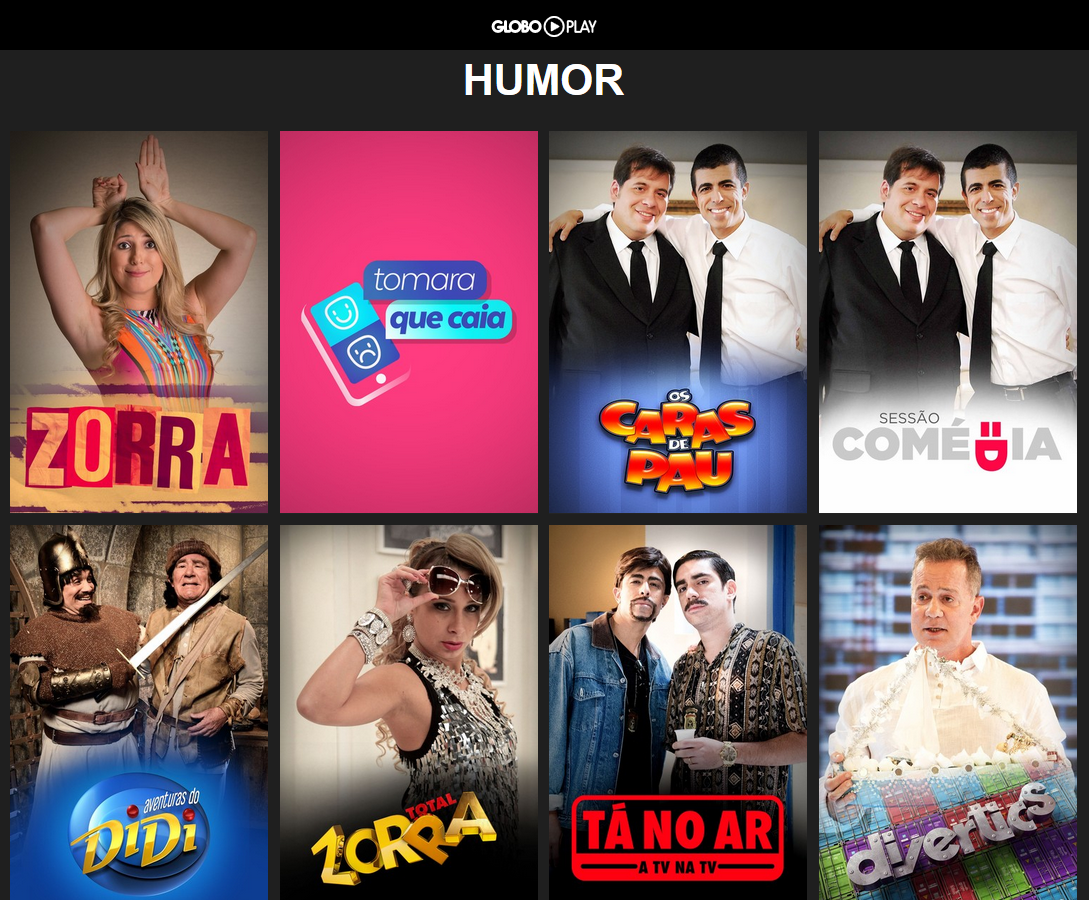 O humor da Globo agora também está no seu celular e tablet com o Globo Play (Foto: Globo Play)