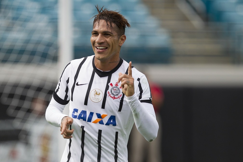 Peruano Paolo Guerrero fez 54 gols pelo Corinthians — Foto: Daniel Augusto Jr/Ag. Corinthians