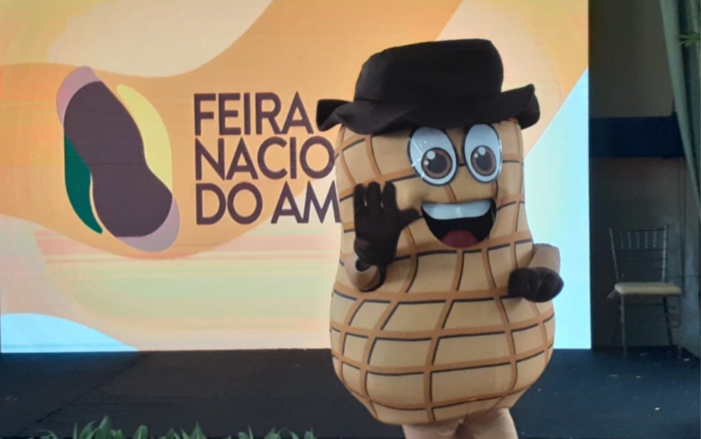 Mascote da Feira Nacional do Amendoim, em Jaboticabal (SP) — Foto: Divulgação