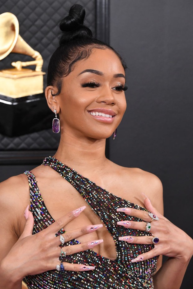 LOS ANGELES, CALIFORNIA - JANUARY 26: Saweetie attends the 62nd Annual GRAMMY Awards at Staples Center on January 26, 2020 in Los Angeles, California. (Photo by Steve Granitz/WireImage) (Foto: WireImage)