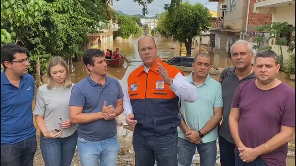 Wilson Witzel em Porciúncula — Foto: Reprodução/Redes sociais