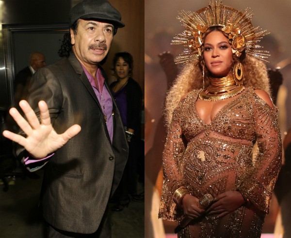 Santana e Beyoncé (Foto: Getty Images)