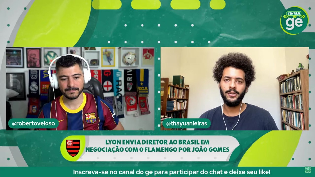 Central do ge comenta negocia&ccedil;&otilde;es do Flamengo com Lyon e Wolverhampton por Jo&atilde;o Gomes