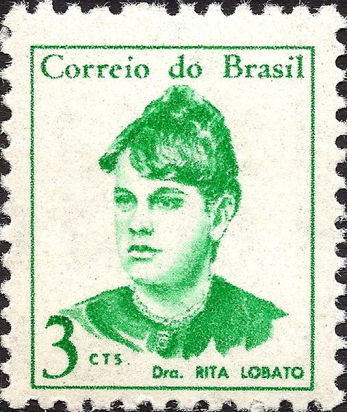Selo brasileiro de 1967 em homenagem a Rita Lobato  (Foto: Wikimedia Commons)
