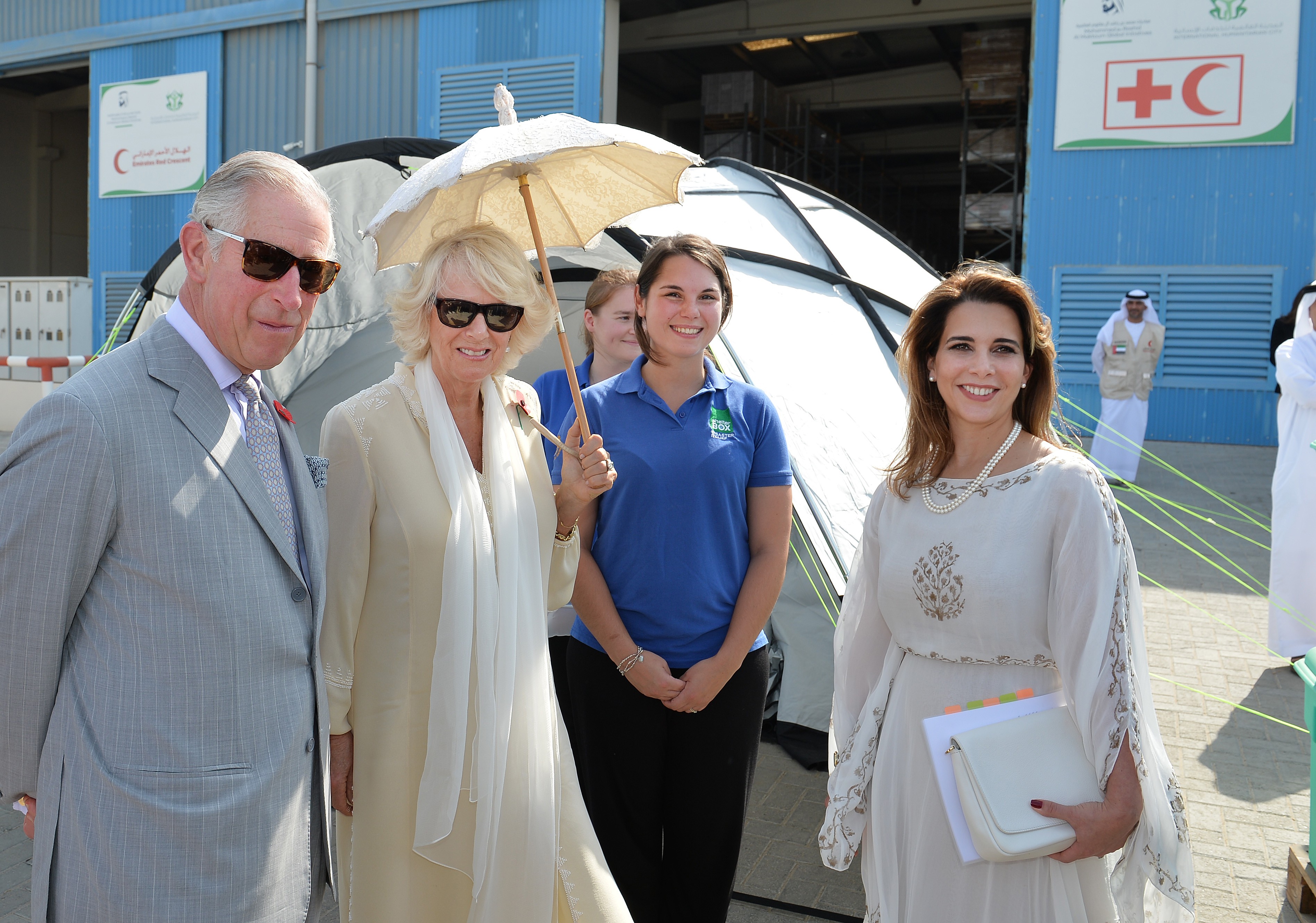O príncipe Charles, a duquesa da Cornualha Camila e a princesa Haya (Foto: Getty)