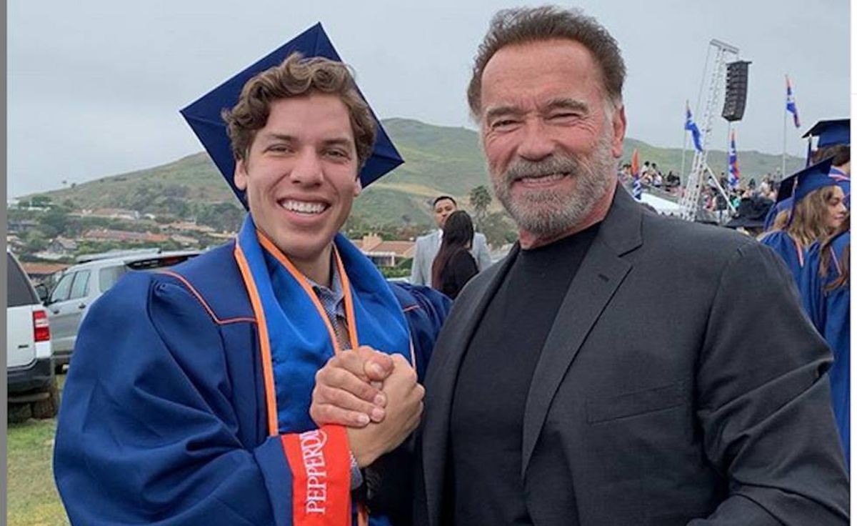 Joseph Baena e seu pai, Arnold Schwarzenegger (Foto: Reprodução / Instagram)