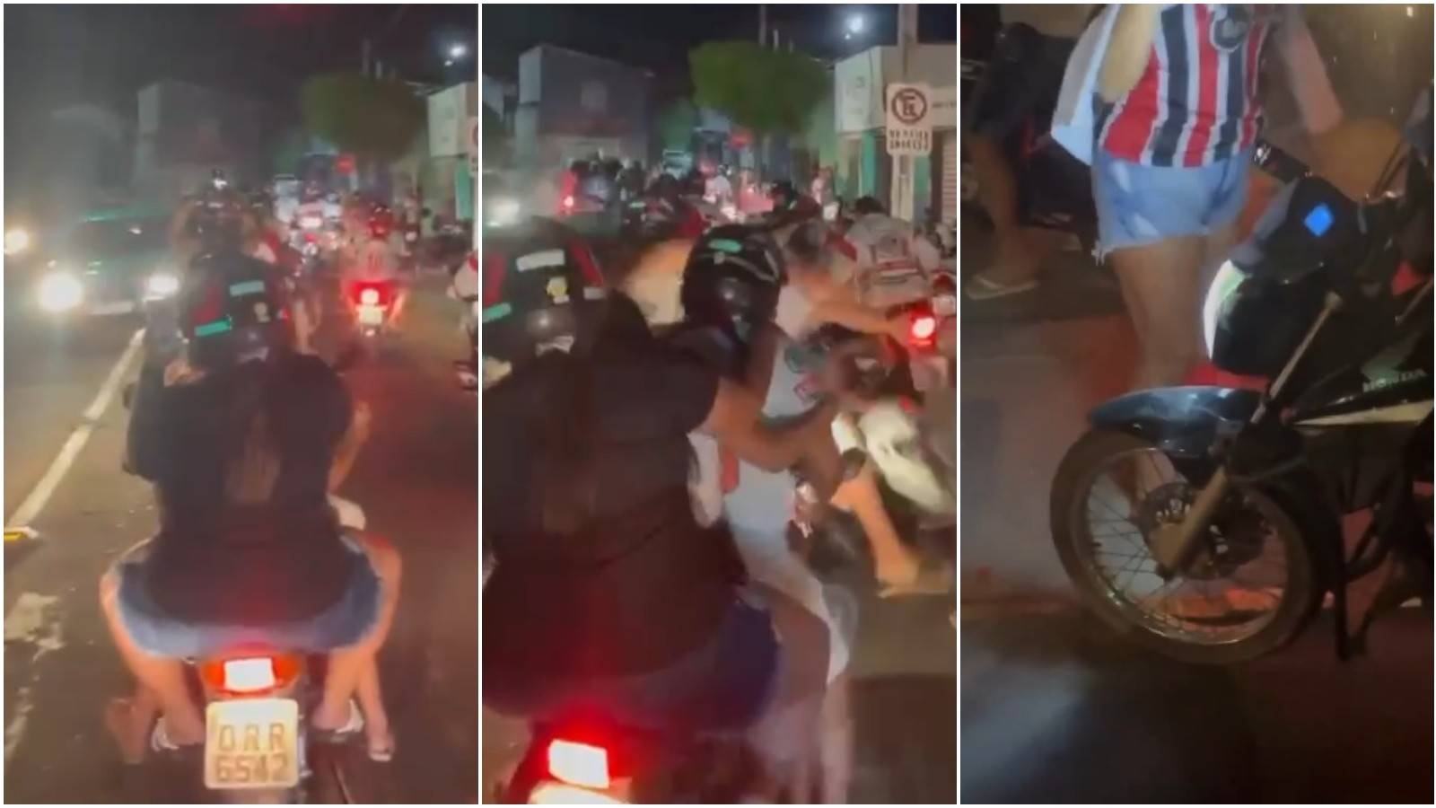 Motorista joga carro contra torcedores do São Paulo que comemoravam título no Ceará; vídeo
