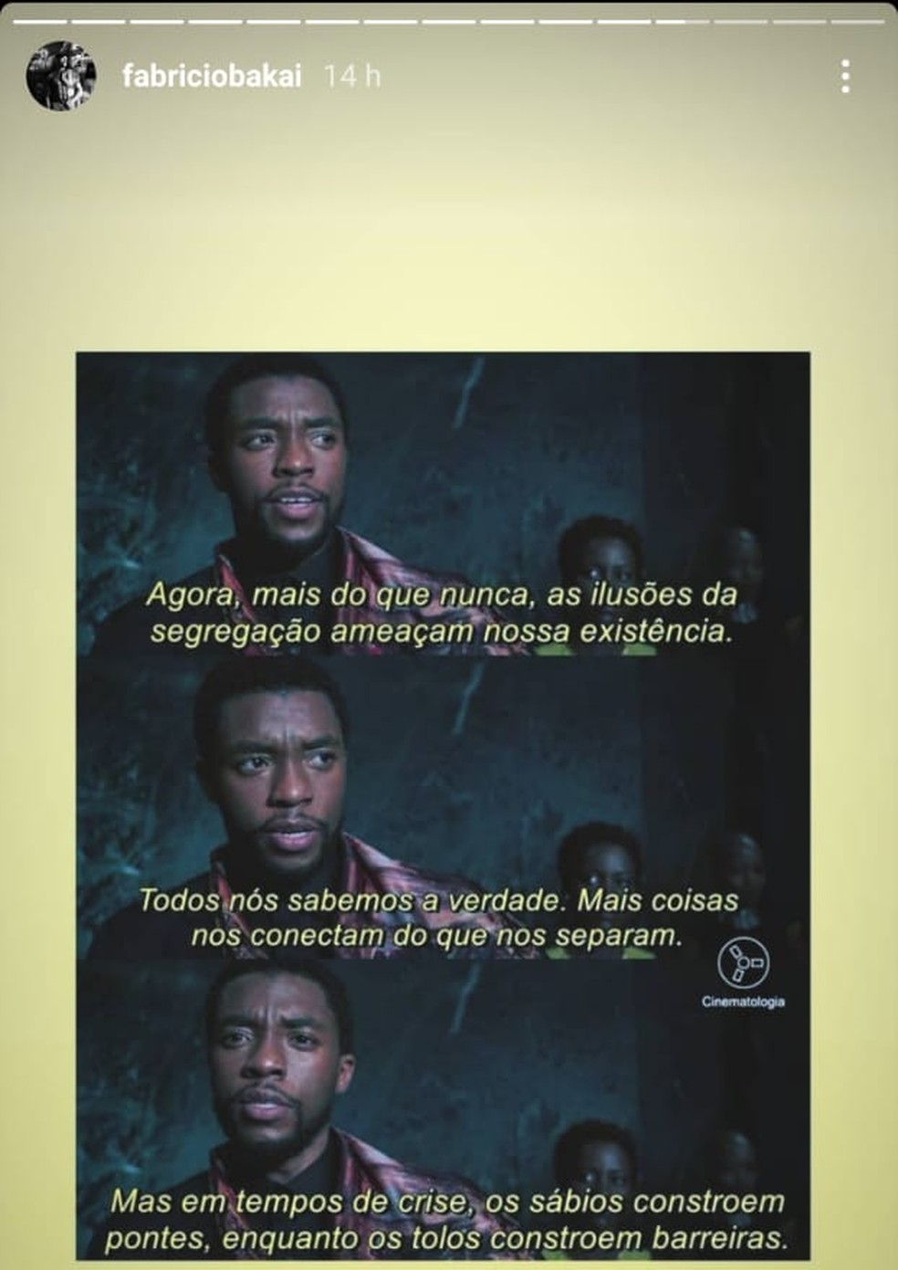 Wakanda Forever Discurso Do Pantera Negra Em Filme E Lembrado Por Fabricio Negao Em Tributo A Chadwick Pi Ge