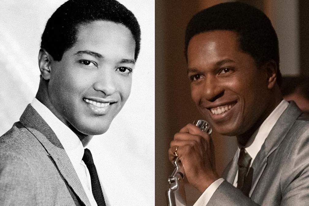 Leslie Odom Jr. como Sam Cooke em “Uma noite em Miami...” — Foto: Divulgação