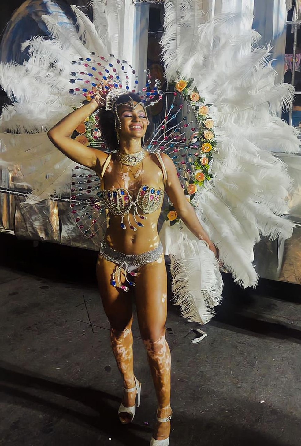 Natália, do BBB 22, já desfilou numa escola de samba de Belo Horizonte — Foto: Arquivo pessoal