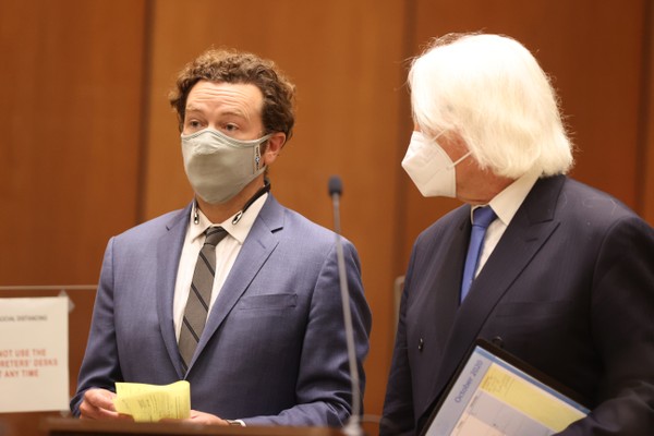 O ator Danny Masterson se apresenta ao tribunal em Los Angeles (Foto: getty)