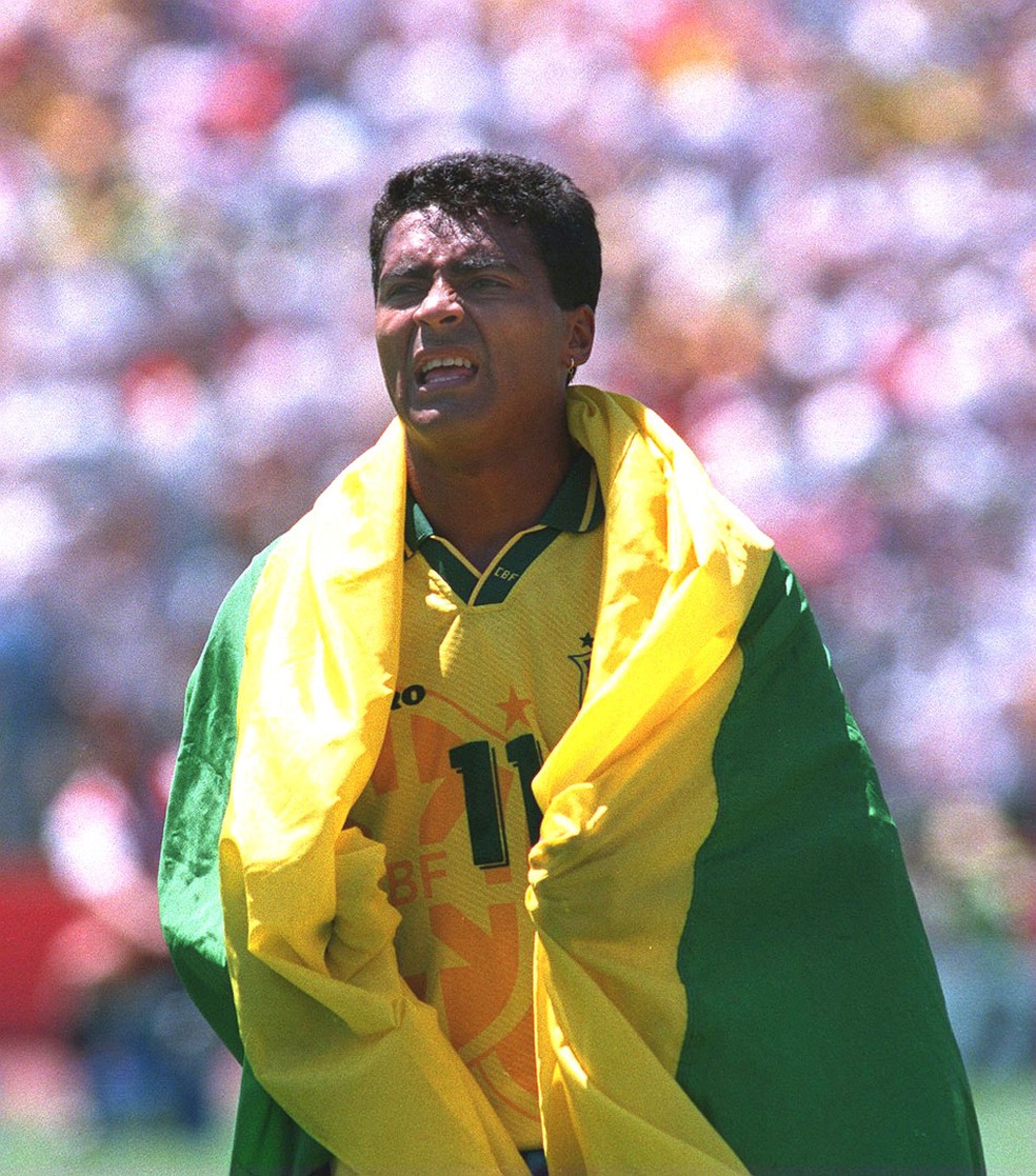 Romário, Brasil e Estados Unidos 4/07/1994 — Foto: Getty Images