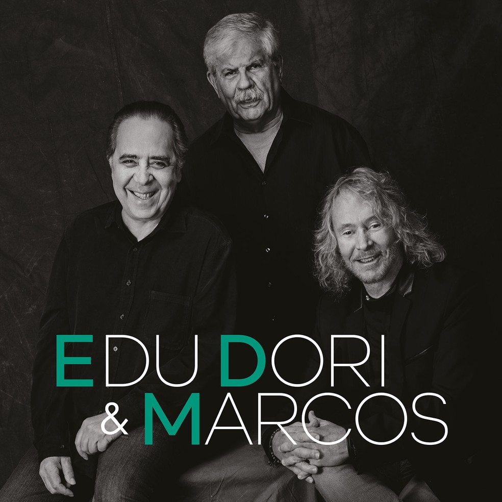 Capa do álbum 'Edu, Dori & Marcos', de Edu Lobo, Dori Caymmi e Marcos Valle (Foto: Nana Moraes)