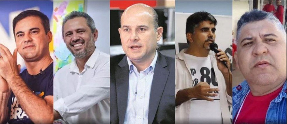 Com a desistência de Adelita na disputa, Ceará tem apenas candidatos homens ao cargo de governador. — Foto: Reprodução
