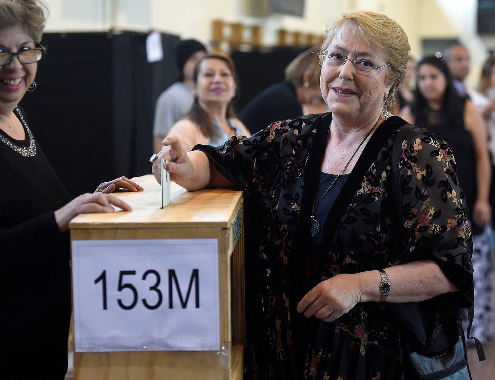 A presidente do Chile, Michelle Bachelet (Foto: Ximena Navarro / Presidência chilena / via Reuters)