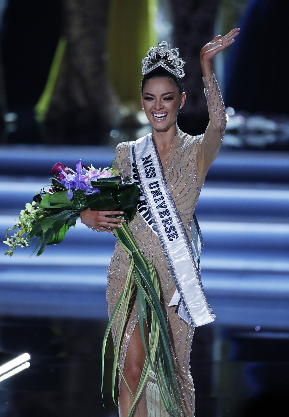 A Miss Universo 2017 Demi-Leigh Nel-Peters (Foto: AP Photo/John Locher)