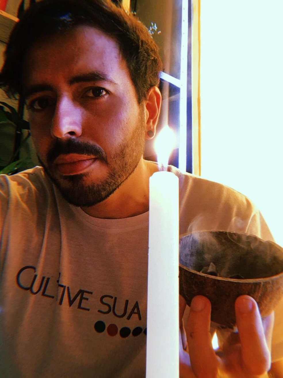 Biólogo umbandista promove ações de conscientização ambiental — Foto: Arquivo Pessoal