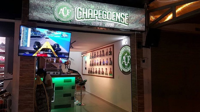 bar temático da chapecoense em medellín (Foto: Arquivo Pessoal)