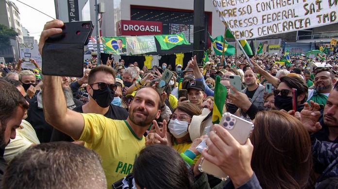 apoiadores de bolsonaro fazem ato na avenida paulista pelo voto impresso sao paulo g1