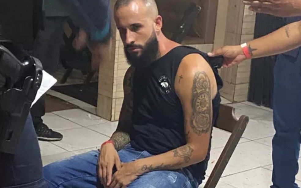  Ruan Pamponet Costa, de 28 anos, quando foi preso em Fortaleza, em novembro de 2021 Goiás Goiânia — Foto: Reprodução