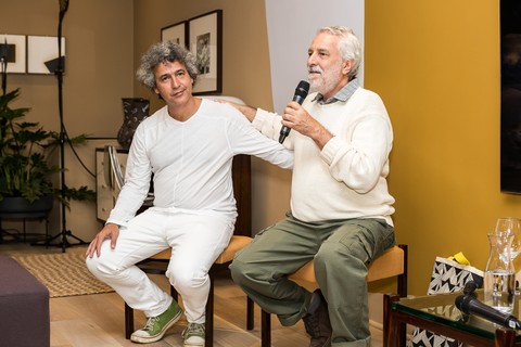 Palestra "Arte como processo de cura" com Ernesto Neto e Bené Fonteles