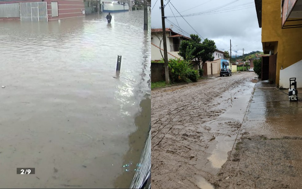 Itamonte: Fortes chuvas atingem cidades do Sul de MG, alagam ruas e deixam prejuízos — Foto: Redes Sociais