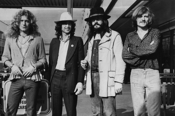 Os membros originais do Led Zeppelin em foto de 1973 (Foto: Getty Images)