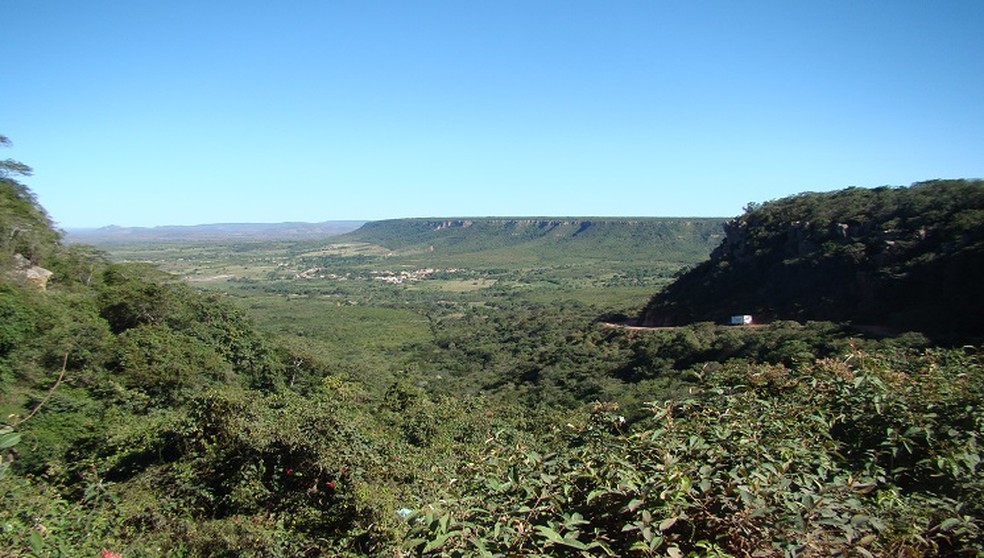 Chapada do Araripe fica ao sul do Ceará, na divisa com Pernambuco e Piauí.  — Foto: Aline M. Ghilardi / Ministério do Turismo