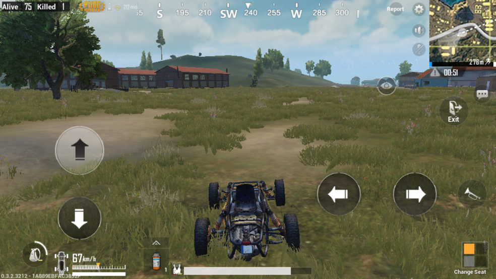Use carros como armas em PUBG Mobile — Foto: Reprodução/Murilo Molina