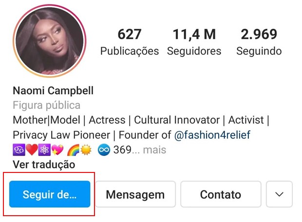 Jojo Todynho celebra follow de Naomi Campbell na web (Foto: Reprodução / Instagram)