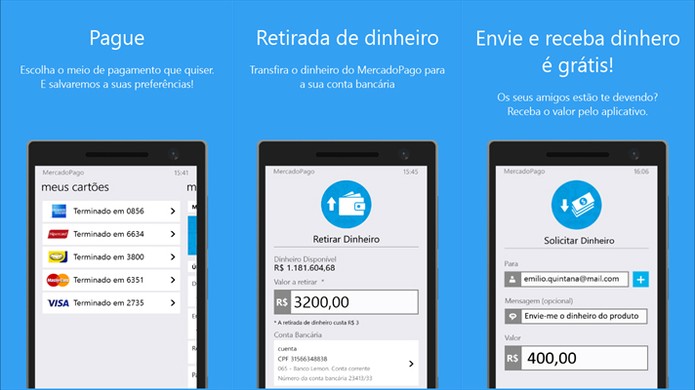 MercadoPago é um serviço de pagamentos online com suporte ao Windows Phone (Foto: Divulgação/Windows Store)