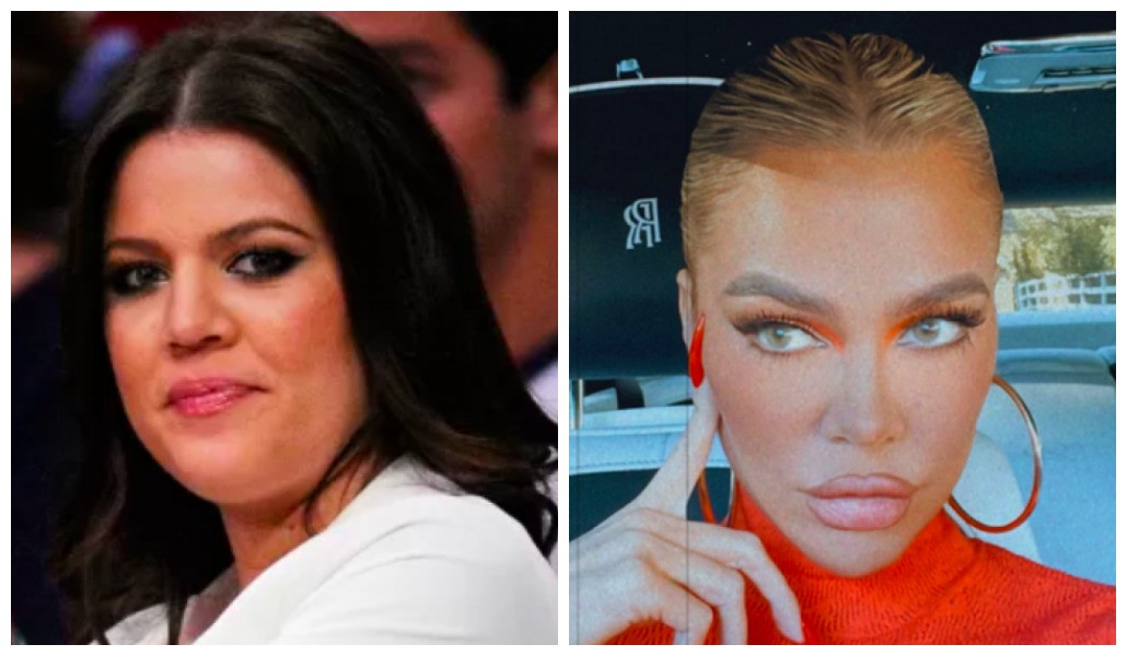 Khloé Kardashian in 2014 and 2022 (Photo: Getty Images/Instagram)